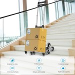 Outdoor stair climbing trolley, portable folding trolley